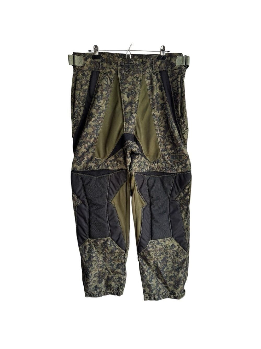 Battle Tested Camo Paintball Pants Mens XL 34-40 Adjustable Green Combat Utility